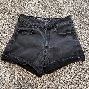 10/25$ American eagle black denim shorts